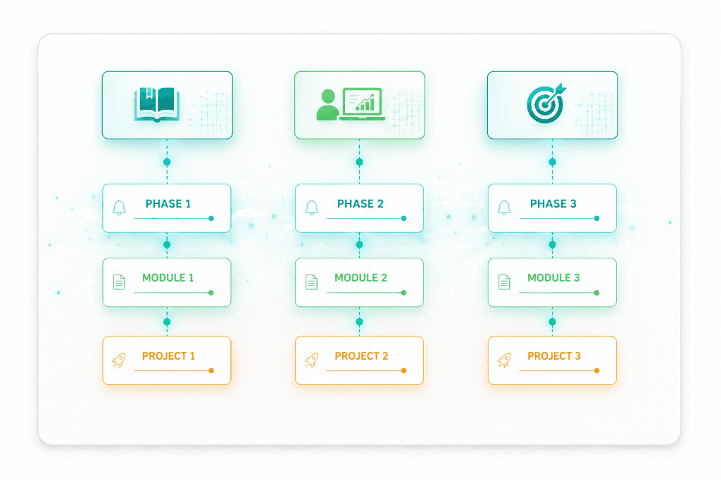 Customized Learning Paths Progression Matrix